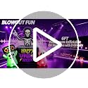 6FT Halloween Inflatable DJ Skeleton Yard Decor with Lights & Ghosts