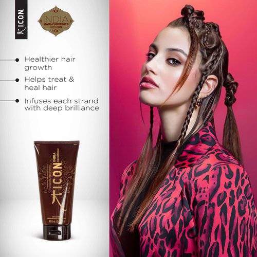 K I.C.O.N. I.C.O.N. India Conditioner, Nourishing & Strengthening Treatment, Hair & Scalp Revitalizer, Promotes Growth, 8.5 oz