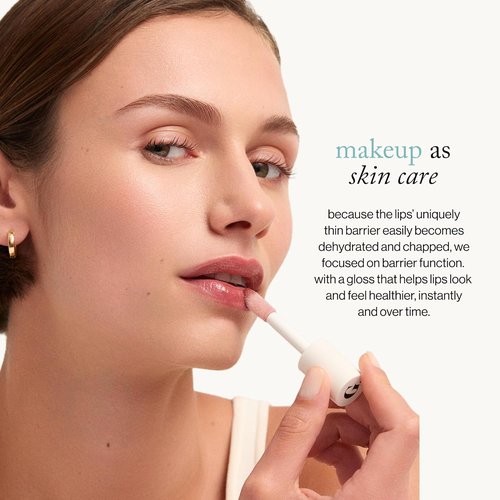Goop Beauty Hydra-Barrier Gel Gloss - Hydrating Lip Gloss with Hyaluronic Acid & Vitamin E | Tulip - Sheer Hot Pink | 0.13 oz