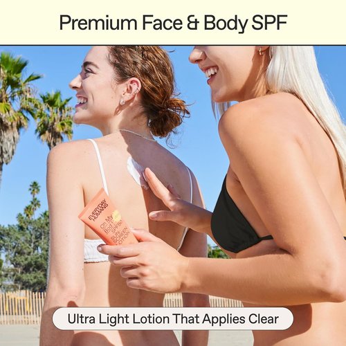 Everyday Humans Oh My Bod SPF 50 Sunscreen Lotion - Face & Body Protection, 3.4 oz (Pack of 2)