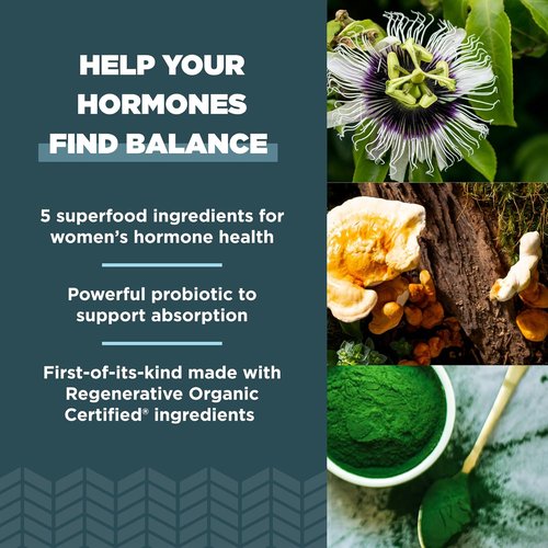 Ancient Nutrition Women's Hormones Capsules - Supports Hormone Health & Digestion | 90 Count, Gluten-Free