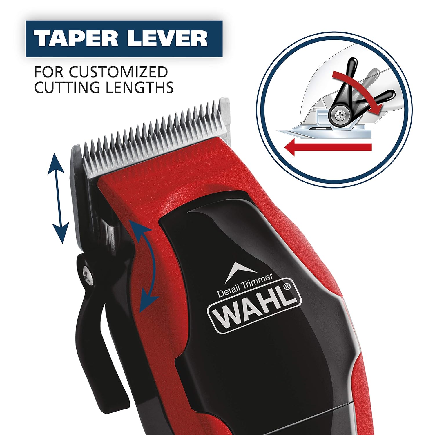 Wahl USA Hair Clipper Kit - 2-in-1 Corded Clipper & Pop-Up Trimmer for Men’s Grooming | Model 79900-1501P