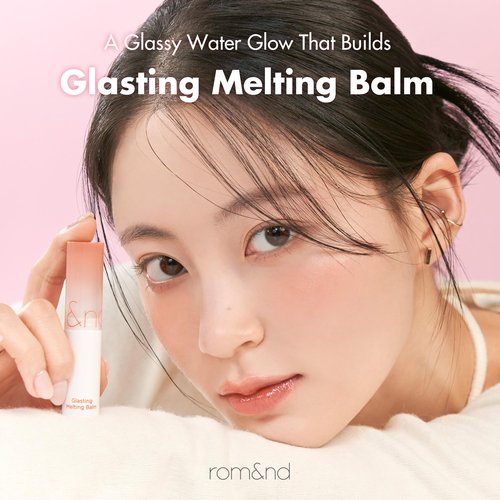 rom&nd GLASTING MELTING BALM 04 HIPPIE BERRY - K-Beauty Hydrating Lip Gloss Stick for Crystal Water-Gloss Shine, Vivid Long-Lasting Tint & Plump, Non-Sticky Comfort