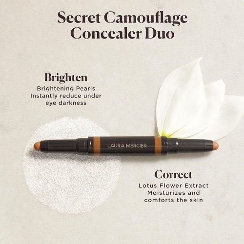 Laura Mercier Secret Camouflage Concealer Stick - 2-in-1 Brightening & Correcting Duo for Flawless Skin