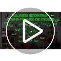 Glow in The Dark Monster Eyes Stickers - Spooky Luminous Eyes for Halloween Decoration - 23 Pairs