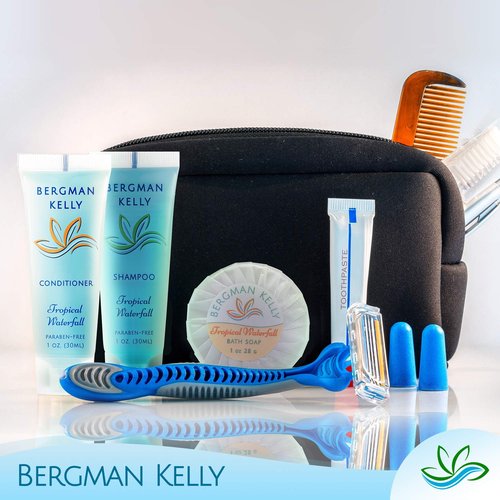 BERGMAN KELLY - Hotel Conditioner - 1 fl oz, 100 PK, Tropical Waterfall - Delight Your Guests with Invigorating and Refreshing Hotel Size Conditioner - Small Size Travel Amenities in Bulk