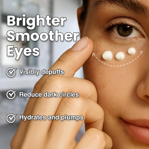 Skiennix Smooth Eye Renewal Cream - Hydrating Anti-Aging Formula for Dark Circles & Puffiness - 0.5 oz