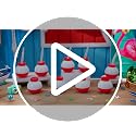 FillTouch 24 Fishing Bobbers Cups with Straws & Lids - 10 oz Kids Party Set