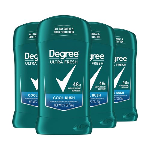 Degree Men Ultra Fresh Antiperspirant Deodorant Stick for Men 4 Pack Cool Rush 2.7 oz