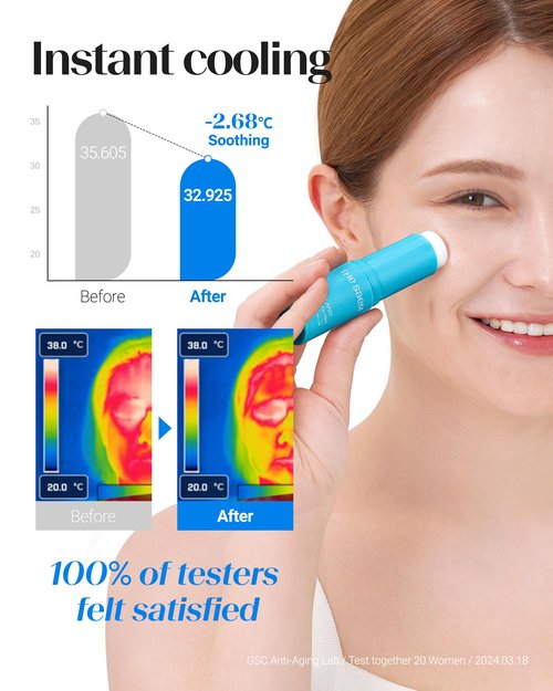 THESAEM Iceland Hydrating Eye Stick - Cooling Balm - Dark Circles & Puffiness – Under Eye Treatment - Reduce Wrinkles and Moisturizing - Minimize Dark & Puffy Eyes - Aqua Scent, 0.38 oz 2 Pack