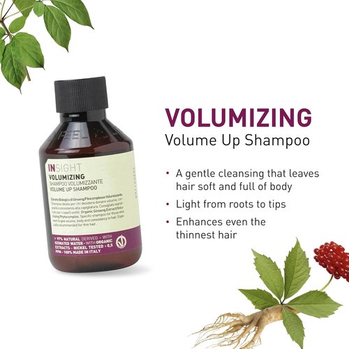 InSight Volumizing Shampoo - 3.4 Fl. Oz for Fine Thin Hair | Vegan & Unisex Formula