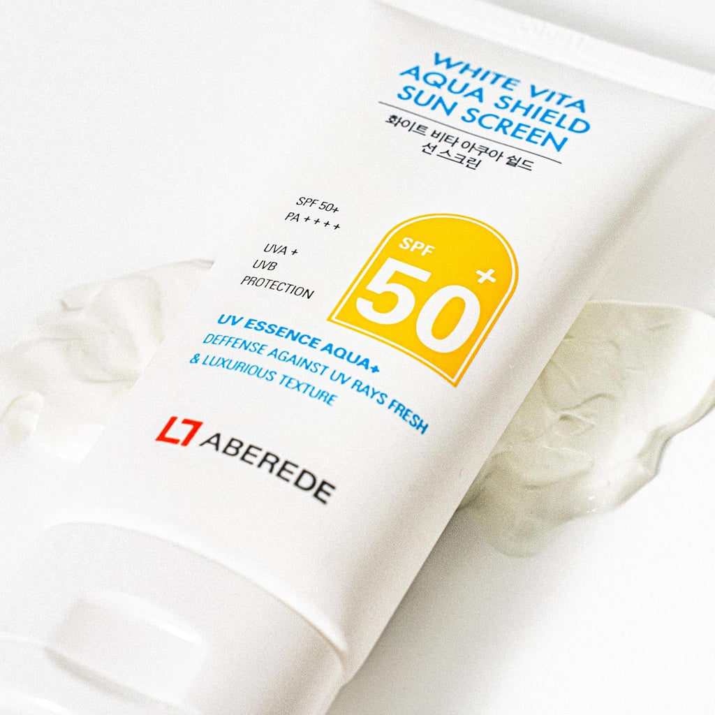 Vita Aqua Korean Sunscreen SPF 50+ | Lightweight Hydrating Sunblock with No White Cast - 1.69 fl oz/50ml