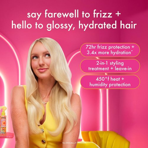 Amika Frizz-Me-Not Hydrating Anti-Frizz Treatment - Lightweight Spray for Medium to Thick Hair, Humidity & Heat Protection