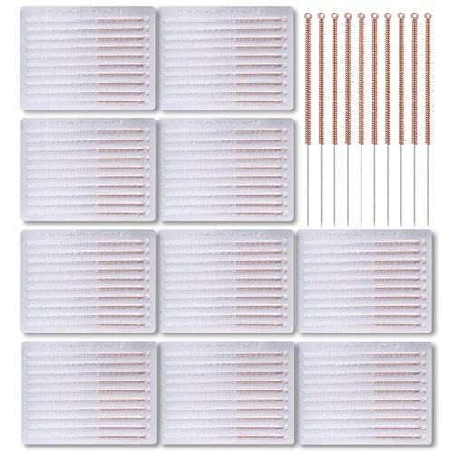 110 pcs Disposable Pimple Needles Acne Needle Blackhead and Blemish Remover Tools, Pimple Popper Tools Professional（Gold）
