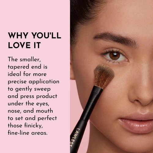 LAWLESS Women's Dual Ended Powder Brush, 1 Count