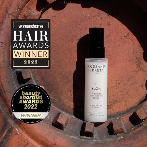 Rossano Ferretti Velluto Straightening Serum - Frizz Control & Hydration for Sleek Finish | 3.4 Fl Oz | Luxury Vegan