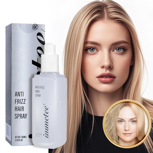 Immetee Antifrizz Hair Spray - Instant Straightener for Silky Smooth, Frizz Control | 150ml/5.28fl.oz