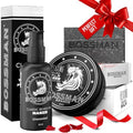 Bossman Starter Beard Kit for Men – Beard Oil (2 oz), Beard Balm & Bar Soap – Natural & Organic Grooming Kit – Made in the USA Men Gift Set (Naked – Unscented)