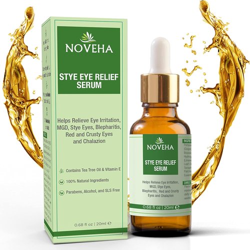 NOVEHA Eye Relief Serum - Effective Blepharitis Treatment for Eyelid Bumps | 20 ml
