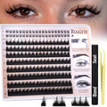 Manga Lash Clusters Kit Wispy Fairy Lashes Clusters Anime Volume Eyelash Clusters SIY Separate It Yourself Cluster Eyelash Extensions with Bottom Lashes Lash Extension Kit with Bond Seal by Ruairie