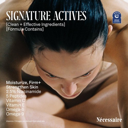 Nécessaire The Body Lotion - Fragrance-Free - Multi-Peptide Moisturizer - Firming Body Lotion for Women + Men. 2.5% Niacinamide. Non-Comedogenic + Hypoallergenic for Sensitive Skin – 450ml/15.2 fl oz