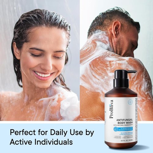 Skiennix Antifungal Body Wash - Medicated Treatment for Jock Itch, Ringworm & Back Acne - Tea Tree Oil & Tolnaftate