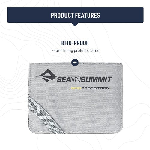Sea to Summit RFID Card Holder - Lightweight Travel Accessory in Beluga Grey
