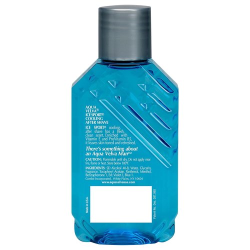 Aqua Velva Cooling After Shave - Ice Sport Formula with Vitamin E & Pro Vitamin B5, 3.5 Ounce