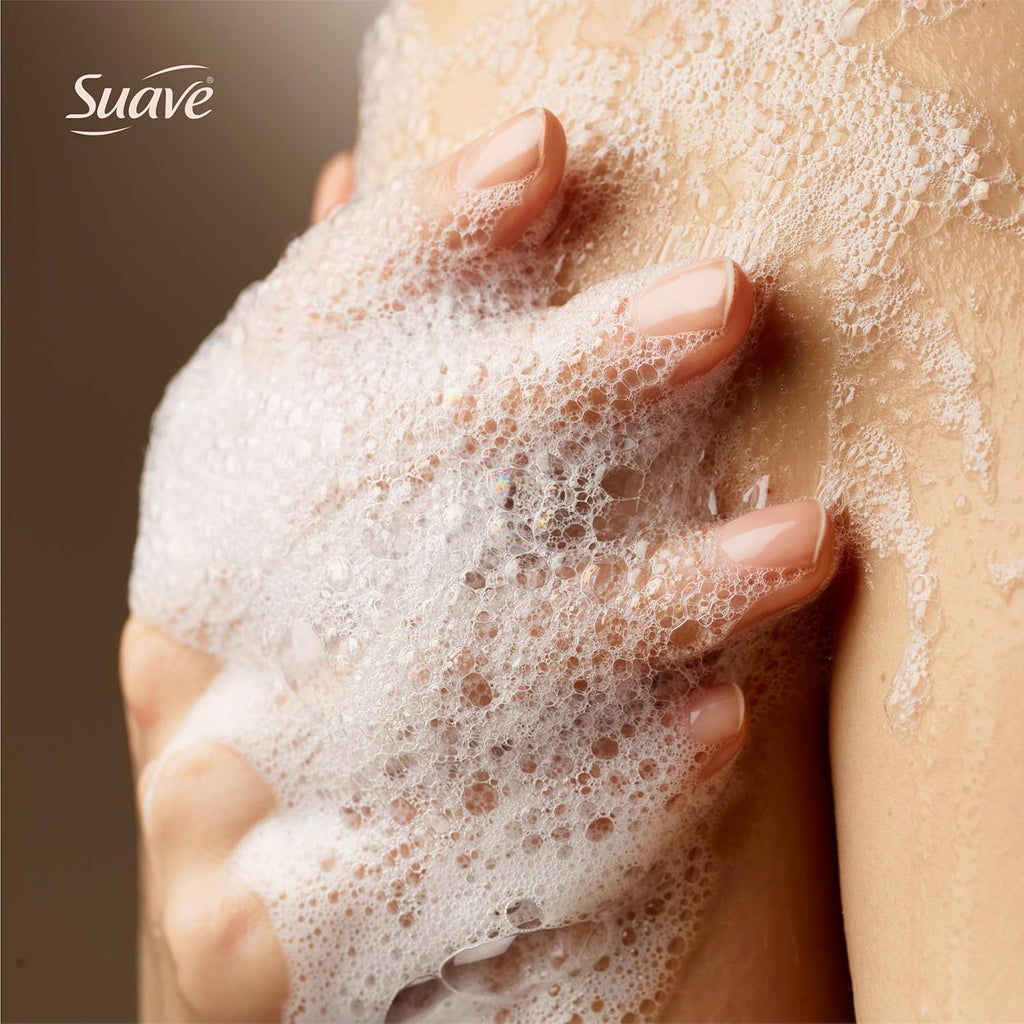 Suave Ocean Breeze Body Wash - Hydrating Glycerin & Vitamin E Formula for Soft Skin | 18 FL OZ, 6 Count
