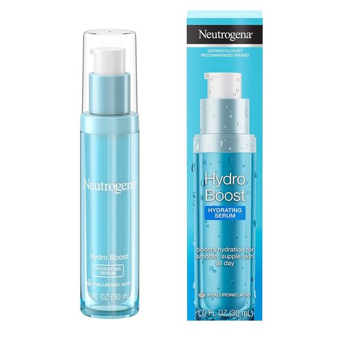 Neutrogena Hydro Boost Hyaluronic Acid Serum - Oil-Free, Non-Comedogenic Formula for Glowing Skin | 1 fl. oz