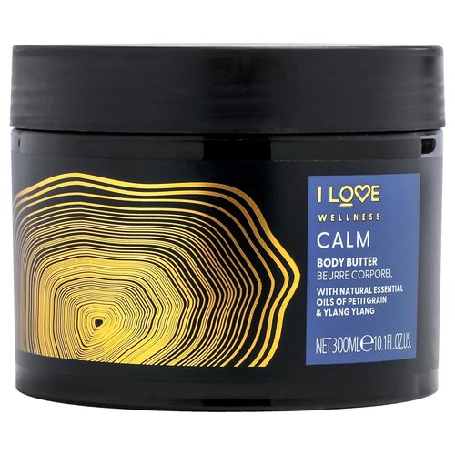 I LOVE Wellness Calm Body Butter - Hydrating Cocoa & Shea Formula for Dry Skin - Lavender Scent | 10.1 oz