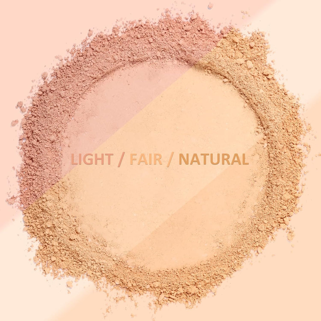 UCANBE Pressed Setting Powder – 2-in-1 Lightweight Foundation & Oil Control | Hydrating, Long-Lasting, Alcohol-Free | Smooth Matte Finish (Fair)