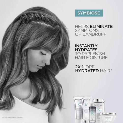 Kerastase Symbiose Anti-Dandruff Shampoo Crème - Hydrates Scalp & Hair | Sulfate-Free | 8.5 Fl Oz