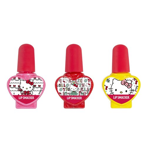 Lip Smacker Holiday Hello Kitty Nail Polish Trio Gift For Girls (Pack of 2)