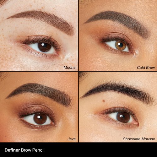 Morphe Definer Dual-Ended Brow Pencil - Precision Slanted Tip for Shaping & Filling - Cold Brew (0.003 oz)