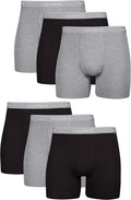 Hanes Men's Boxer Briefs - Cool & Breathable Cotton, Moisture-Wicking Comfort | No Ride Up