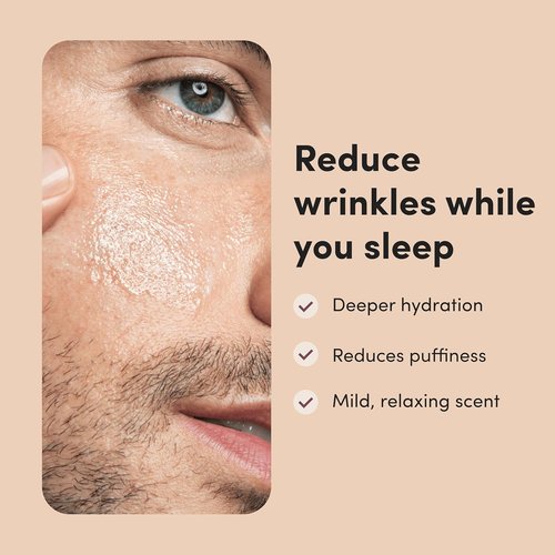 Hims Goodnight Wrinkle Cream - Deep Hydration Face Moisturizer with Hyaluronic Acid & Shea Butter - 1 Fl Oz