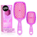 FHI Heat - UNbrush Detangling Brush Combo Pack | Original & Mini Hairbrush for All Hair Types - DuoFlex Anti-Static Design