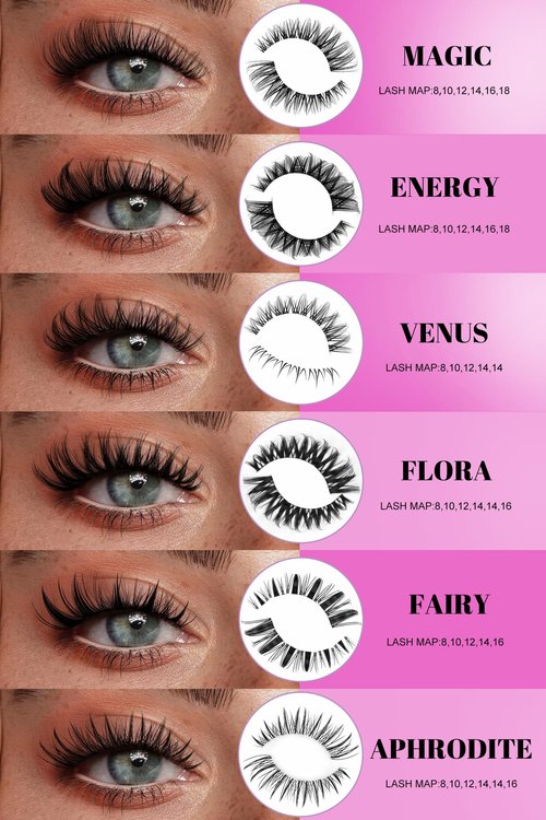 Flora Lash Clusters 8-18mm Light-Volume Wispy Eyelash Clusters D Curl - WideSpan DIY Eyelash Extension Spiky Cat Eye Lashes Individual Fake Eyelashes Clusters with 0.03mm Ultra-Thin Black Band
