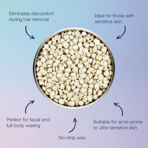 Satin Smooth, Hair Removal Wax, Thin Film Flex Pebbles Wax™, Ultra Sensitive Zinc Oxide Hard Wax Beads for Hair Removal, Ideal for Face & Bikini Area, 23 oz