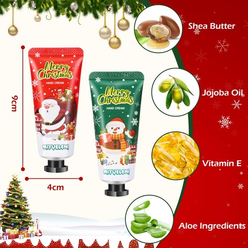 82 Pcs Christmas Hand Cream Gift Set,Bulk Christmas Gifts for Coworkers,Hand Lotion Travel Size,Mini Lotion bulk, Holiday Gifts For Coworker, Moisturizing Lotions for Christmas Stocking Stuffers