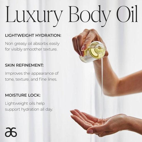 Arbonne BodyCare Skin Oil - Lightweight Moisturizing Blend with Omega Fatty Acids & Hyaluronic Acid for Radiant, Smooth Skin
