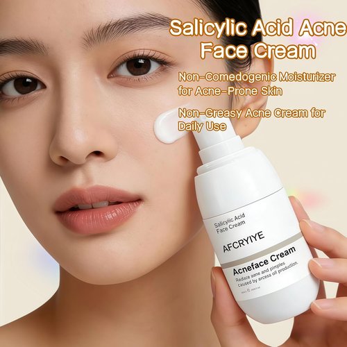Salicylic Acid Acne Treatment Face Cream by [Brand Name] - Oil Control & Pore Refining, 50ml / 1.69oz (2 Pack)
