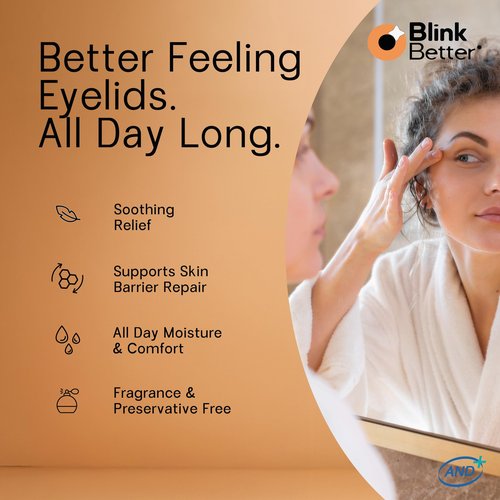 BlinkBetter BetterLids Restore Eyelid Cream – Barrier Support to Hydrate, Soothe & Moisturise Dry, Itchy, Red & Sensitive Eyelids – Lightweight Daily Formula with 3% Oat & Ceramides, 1 fl oz