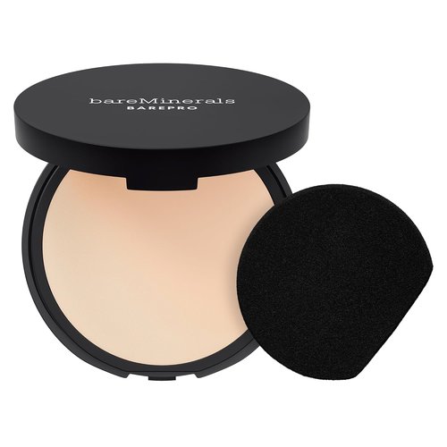 bareMinerals Barepro 24HR Matte Powder Foundation & Luxe Synthetic Face Brush Bundle - Flawless Coverage