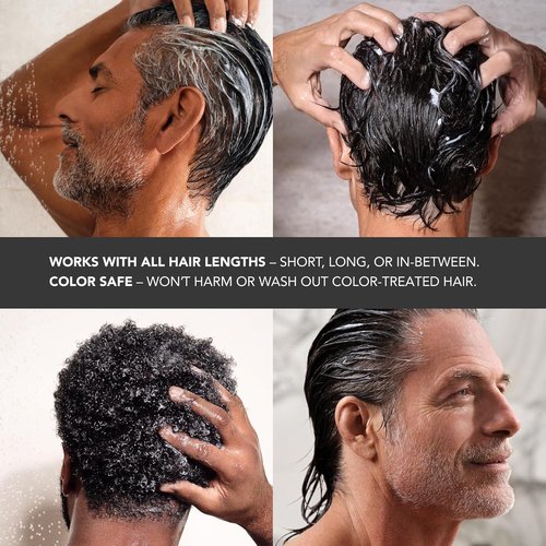 Caldera + Lab Hair Care System for Men - Sulfate-Free Shampoo, Conditioner & Scalp Serum | Fuller, Stronger Hair | Gift-Ready Set