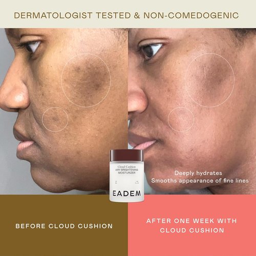 Eadem Cloud Cushion Face Moisturizer - Ultra Hydrating Cream with Peptides & Ceramides | 1.69 oz