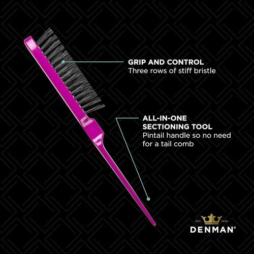Denman Dressing Out Brush - Professional Styling Tool for Smooth, Sleek Hair | Ideal for All Hair Types