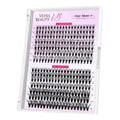 VEYESBEAUTY Lash Clusters UltraVolume Individual Lash Extensions One More+ 3D Layered DIY False Eyelash Tray 30D+40D Volume Cluster Lashes for Self Application at Home