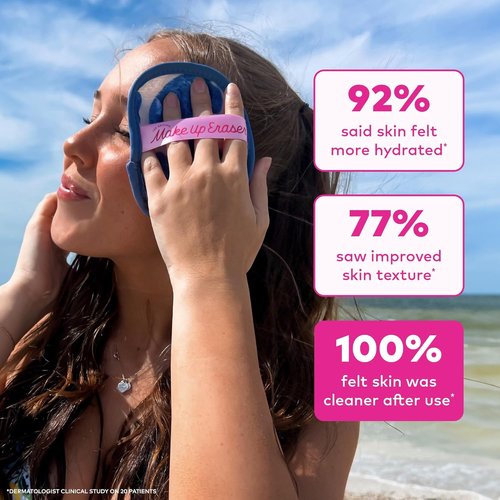 Original MakeUp Eraser 7-Day Set - Effortlessly Remove All Makeup with Just Water | Coastal Cowgirl, 7ct